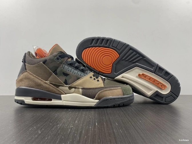 Rep MAX Camo Patchwork Air Jordan 3 DO1830-200 Retro 0824